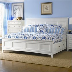 Magnussen Kentwood Panel Bed With Storage in White