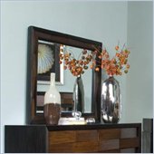 Magnussen Urban Safari Wood Framed Shaped Landscape Mirror 