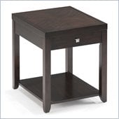 Magnussen Scarborough Wood Rectangular End Table in Chestnut