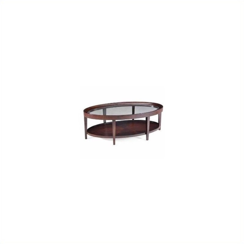 Magnussen Home T1632-47 Carson Sienna Oval Cocktail Table