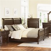 Magnussen Belcourt Sleigh Bed in Cherry Finish
