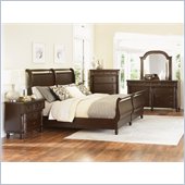 Magnussen Belcourt Sleigh Bed 3 Piece Bedroom Set in Cherry Finish