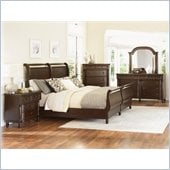 Magnussen Belcourt Sleigh Bed 6 Piece Bedroom Set in Cherry Finish