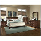 Magnussen Equinox Platform Bed 6 Piece Bedroom Set in Umber Finish