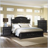 Magnussen Empire Panel Bed 2 Piece Bedroom Set in Antique Ebony Finish