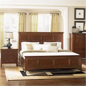 Magnussen Harrison Storage Panel Bed 2 Piece Bedroom Set in Cherry
