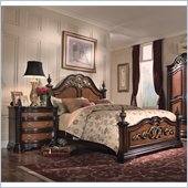 Magnussen Stafford Panel Bed 5 Piece Bedroom Set in Cherry and Umber