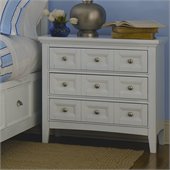 Magnussen Kentwood 3 Drawer Nightstand in Painted White Finish