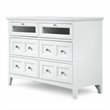 ADD TO YOUR SET: Magnussen Kentwood 6 Drawer Media Chest in Painted White Finish