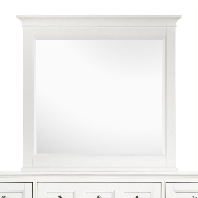 Magnussen Kentwood Landscape Mirror In Painted White Finish