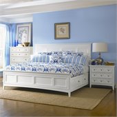 Magnussen Kentwood Storage Panel Bed 2 Piece Bedroom Set in White