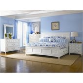 Magnussen Kentwood Storage Panel Bed 6 Piece Bedroom Set in White
