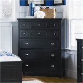 Magnussen Southampton 5 Drawer Chest in Black Finish