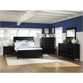 Magnussen Southampton Storage Panel Bed 4 Piece Bedroom Set in Black
