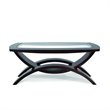 ADD TO YOUR SET: Magnussen Helix Wood Rectangular Cocktail Table in Hazelnut