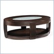 ADD TO YOUR SET: Magnussen Ino Wood and Glass Oval Cocktail Table