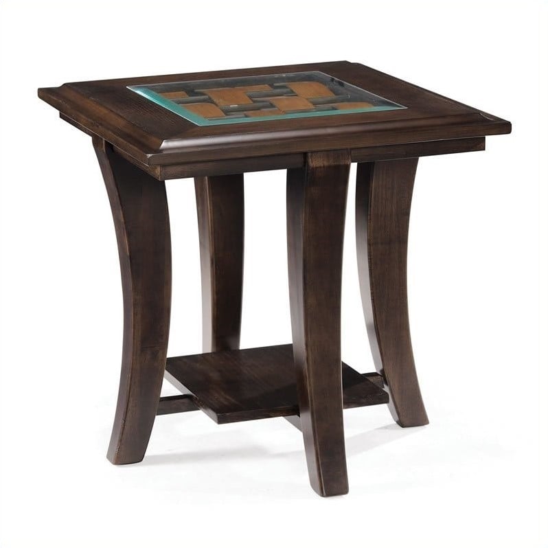 Magnussen Home T1780-03 Tivoli Hazelnut Rectangular End Table