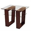 ADD TO YOUR SET: Magnussen Cordoba Rectangular End Table with Glass Top