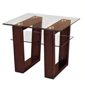 Magnussen Cordoba Rectangular End Table with Glass Top