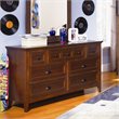 ADD TO YOUR SET: Magnussen Riley Wood 7 Drawer Dresser  in Cherry Finish