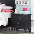 ADD TO YOUR SET: Magnussen Bennett 2 Drawer Nightstand in Black Finish