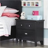 Magnussen Bennett 2 Drawer Nightstand in Black Finish