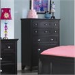 ADD TO YOUR SET: Magnussen Bennett 5 Drawer Chest  in Black Finish