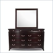 Magnussen Generations Dresser and Mirror Set in Warm Russet