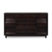 Magnussen Fuqua Wood 6 Drawer Dresser in Black Cherry
