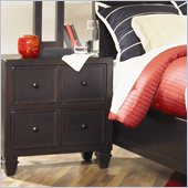 Magnussen Julian Wood 2 Drawer Nightstand in Antique Ebony