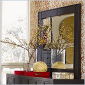 Magnussen Julian Wood Landscape Mirror in Antique Ebony