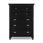 Magnussen Regan Wood 5 Drawer Chest in Black
