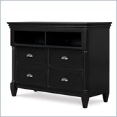 Magnussen Regan Wood Media Chest in Black
