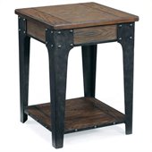 Magnussen Lakehurst Wood Square Accent Table in Natural Oak