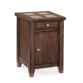 Magnussen Allister Wood Square Accent Table in Cinnamon