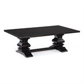 Magnussen Rossington Wood Rectangular Cocktail Table in Ebony