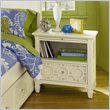 ADD TO YOUR SET: Magnussen Cameron Wood 1 Drawer Open Nightstand in White