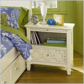 Magnussen Cameron Wood 1 Drawer Open Nightstand in White