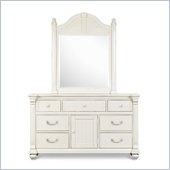 Magnussen Summerhill Dresser and Mirror Set in Antique White