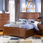 Magnussen Riley Panel Bed With Regular Rail and Storage in Cherry