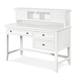 ADD TO YOUR SET: Magnussen Kenley Wood 3 Drawer Desk With Optional Hutch in White