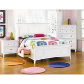Magnussen Kenley Panel Bed With Regular Rail and Storage in White