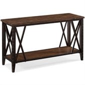 Magnussen Fleming Rectangular Sofa Table in Rustic Pine