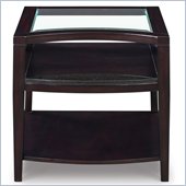 Magnussen Areva Rectangular End Table in Merlot