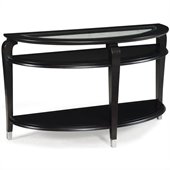 Magnussen Harper Demilune Sofa Table in Ebonized Black Cherry
