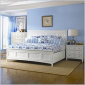 Magnussen Kentwood Panel Bed 3 Piece Bedroom Set in White