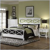 Magnussen Kasey Panel Bed 3 Piece Bedroom Set in White