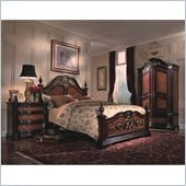 Magnussen Stafford Panel Bed 3 Piece Bedroom Set in Cherry and Umber