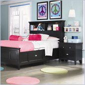 Magnussen Bennett Bookcase Bed 3 Piece Bedroom Set in Black