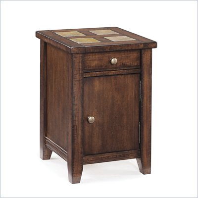 Magnussen Allister Wood Square Accent Table in Cinnamon